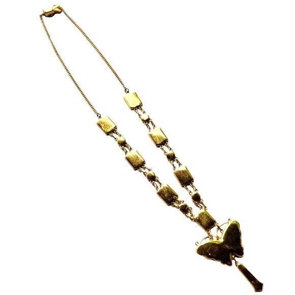 RARE Vtg Japanese Damascene Shakudo Panel Necklace/Bracelet/Screw-On Earrings - Picture 4 of 16